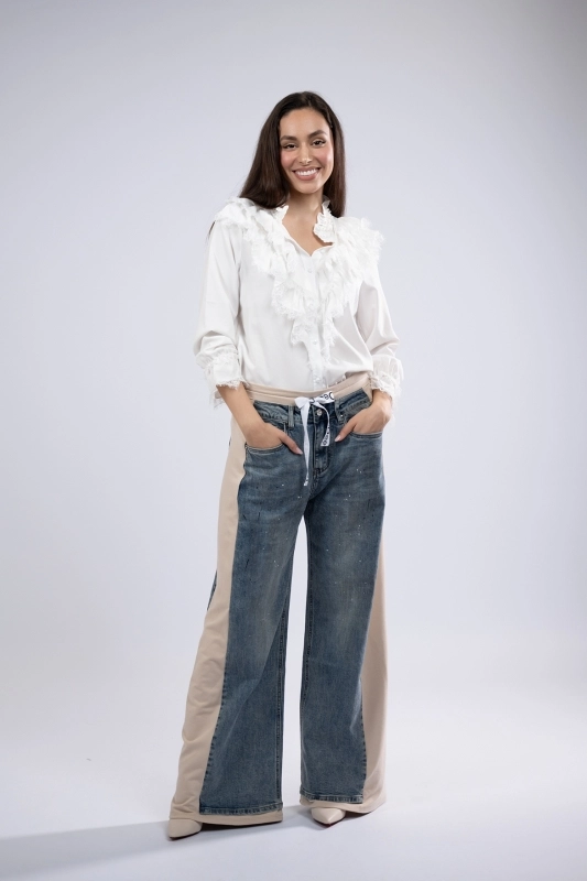 ALBASTRU CU BEJ JEANS